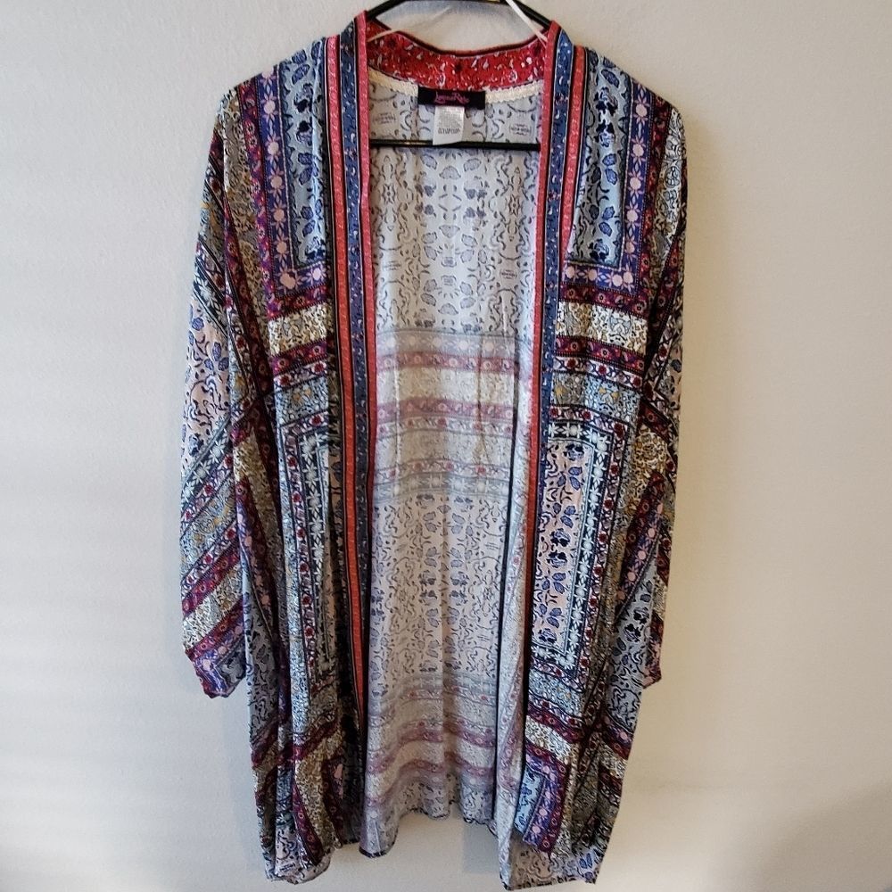 New kimono paisley coverup plus size 2X‎